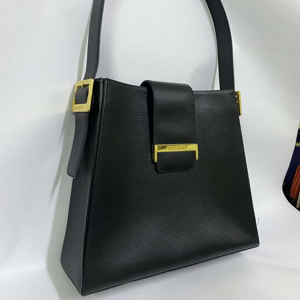 Yves Saint Laurent Vintage Lizard Embossed Leather - 2